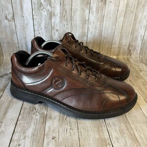 Ecco Men's Neoflexor Oxford Size 44 10 Brown Leather Tie Casual Travel Shoes